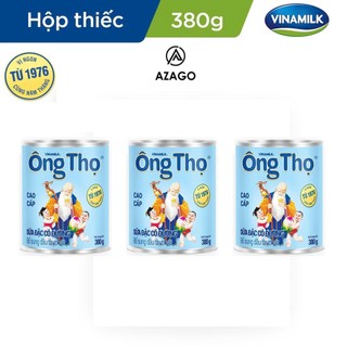 COMBO 03 HỘP SỮA ĐẶC CÓ ĐƯỜNG ÔNG THỌ CHỮ XANH HỘP THIẾC 380G - AZAGOHN