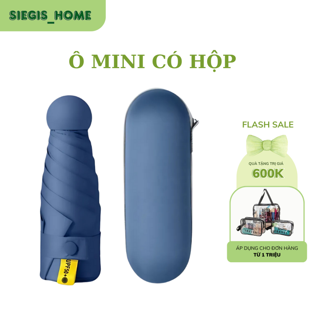 Dù gấp gọn cao cấp chống tia UV, Ô mini để hộp siêu gọn