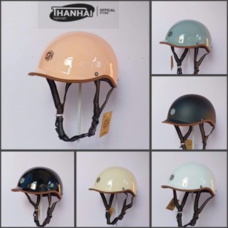  Mũ bảo hiểm 1 2 đầu mã N08 cá heo napoli viền nâu 