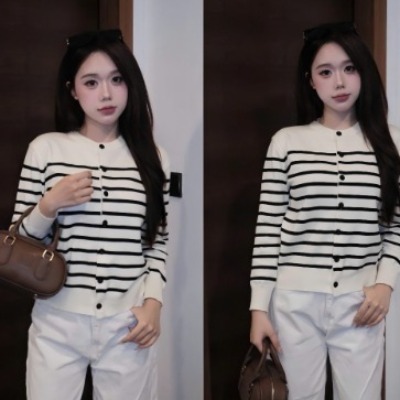 (BST thu đông ) DEAL mở bán Áo Len Thu Đông Cardigan Sọc Basic,Áo khoác len cardigan siêu nhẹ nhàng chuẩn QC loại 1