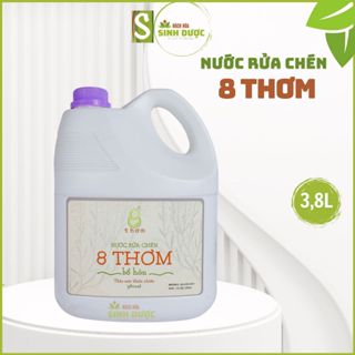 3.8L Nước Rửa Chén Bát Hữu Cơ Thiên Nhiên 8 Thơm Sinh Dược-Nước rửa bát bồ hòn SẠCH AN TOÀN