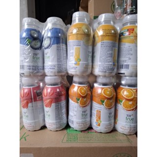 vỉ 6 chai nước uống sữa trái cây Th true juice milk 300ml hương cam/ dâu