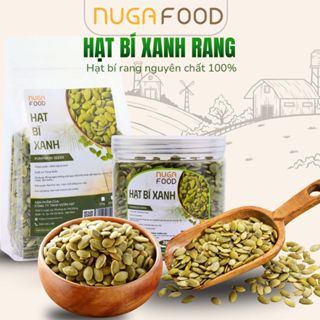 Hạt bí xanh rang mộc NUGAFOOD, nhân hạt bí xanh tách vỏ từ Nội Mông được rang giòn nguyên vị