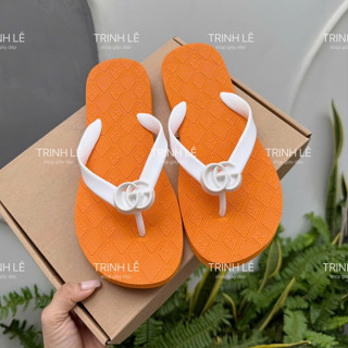  Dép Kẹp Nam Tông Lào Mũi Tròn Xỏ Ngón Thái Lan HD Đính Logo G Đế Cao Su Dập Nổi -HD06 