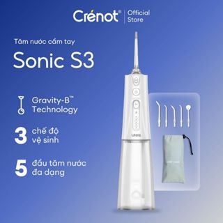  Máy tăm nước UNIQ Sonic S3 vệ sinh răng miệng tam nuoc mini nhỏ gọn cầm tay tăm nước du lịch chống thấm nước 