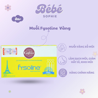 Nước muối sinh lý Fysoline vàng 20 tép cho em bé từ sơ sinh (Nhập khẩu) - Bebe Sophie