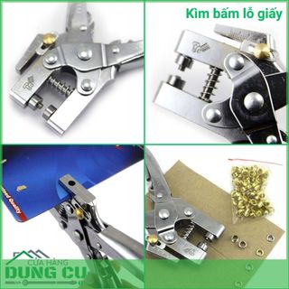 Kìm đục, bấm lỗ giấy kèm khoen