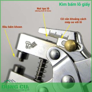 Kìm đục, bấm lỗ giấy kèm khoen
