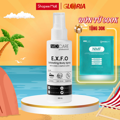 Xịt Tẩy Tế Bào Chết Toàn Thân AHAs & BHA MD CARE Exfoliating Body Spray 100ml