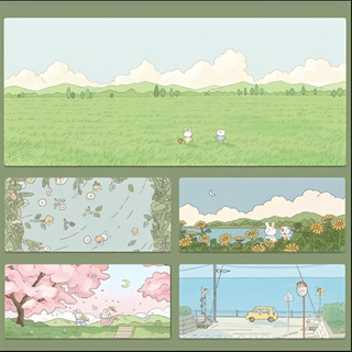 Lót chuột, pad chuột hình thỏ dễ thương Vua Lót Chuột DESKMAT, mouse pad di chuột êm