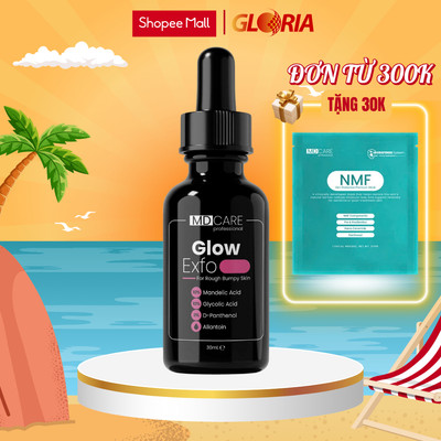 Tẩy Tế Bào Chết Làm Sáng, Mờ Thâm Và Đều Màu Da MD Care Glow Exfo 30ml ( Vạch Hồng )