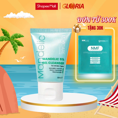[Minisize] Sữa Rửa Mặt Mande 5% Dạng Gel Sạch Sâu Và Tẩy Tế Bào Chết Nhẹ Nhàng MD CARE 30ml