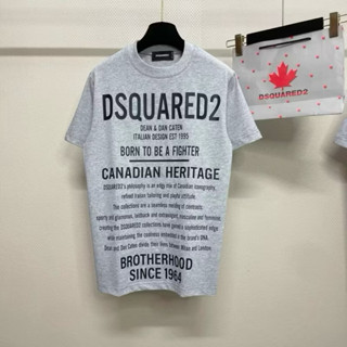 Áo Thun cổ tròn chất liệu Vải Cotton DSQUARED2 BROTHER From Dáng Unisex , Áo Phông Nam Nữ DSQ2