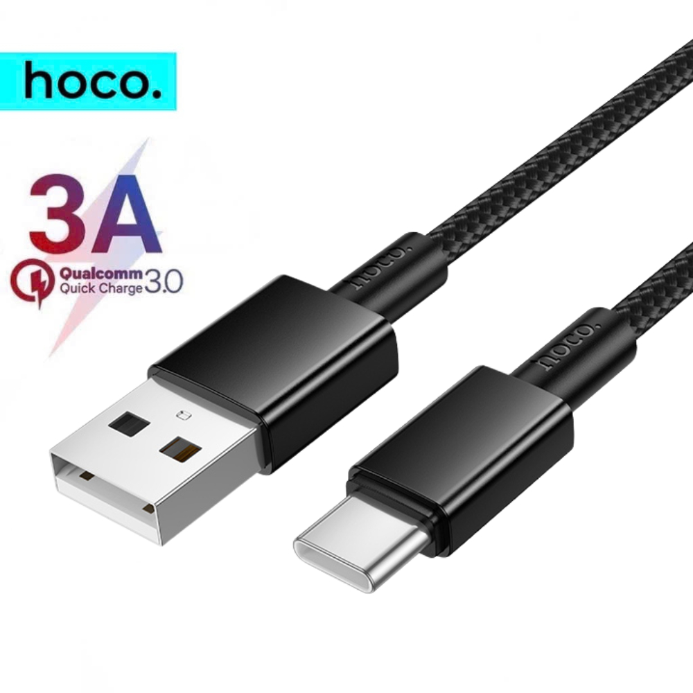 Cáp sạc type c sạc nhanh Hoco dài 1m 2m 3m Cáp bọc dù typec dùng cho samsung xiaomi oppo ...