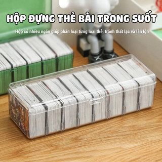 [ Hỏa tốc HCM ] [ Phụ kiện ] Hộp Nhựa Lưu Trữ Thẻ Bài Card Visit mica Đựng Thẻ Bài, Đồ Dùng Có Ngăn