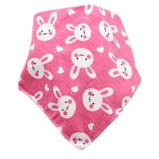 combo 4 khăn yếm cotton bé gái có cúc bấm
