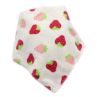 combo 4 khăn yếm cotton bé gái có cúc bấm