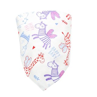 combo 4 khăn yếm cotton bé gái có cúc bấm
