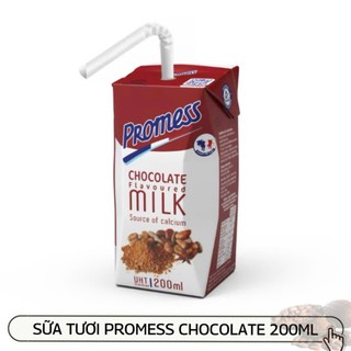  Thùng 24 hộp 200ml - Sữa tươi Promess Socola Cacao  200ml  