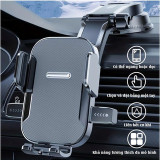  Gía Đỡ - Kẹp Điện Thoại Trên Ô Tô Hít Taplo Hoặc Kính Xoay 360 Độ Thác Nước Không Che Tầm Nhìn 