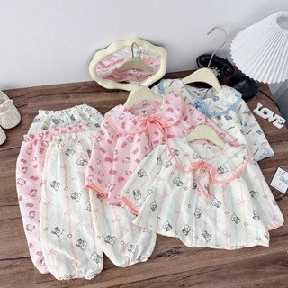 Pijama dài tay cho bé trai bé gái, đồ ngủ bé trai bé gái chất đũi xốp ib