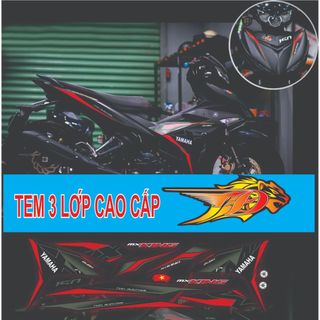 Tem dán xe  Exciter 150 tem in theo mẫu zin MX phối đủ màu , tem không phai màu