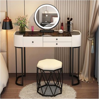  Bàn trang điểm nhập khẩu - Bàn phấn ghế gương đèn led 3 màu sản phẩm ko có loa sạc 