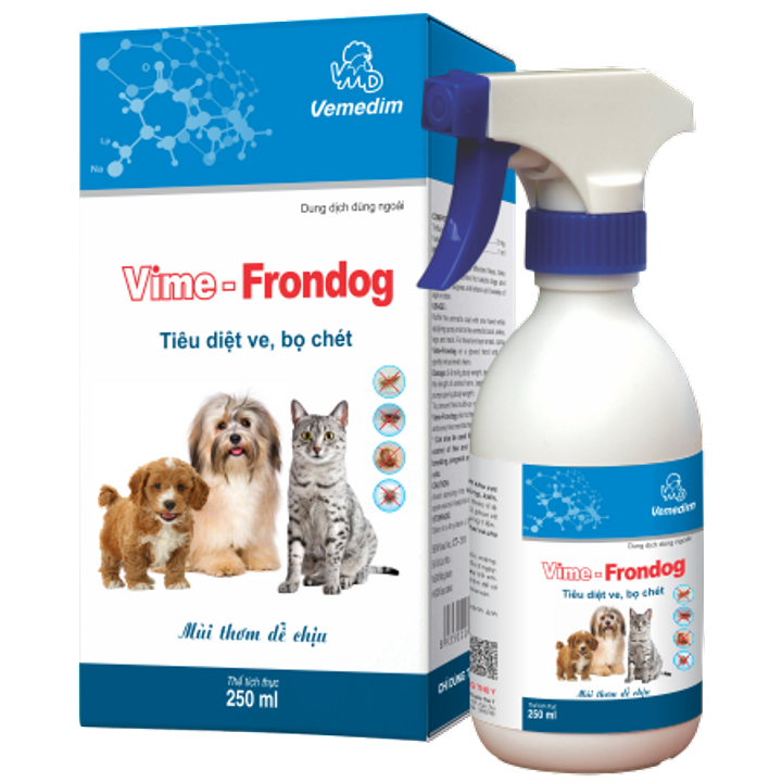Thuốc xịt Vime-Frondog trị ve, rận, bọ chét