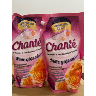  1 Túi nước giặt xả Chante 8in1 hương hoa mẫu đơn   alexandrine pháp  3,05kg 