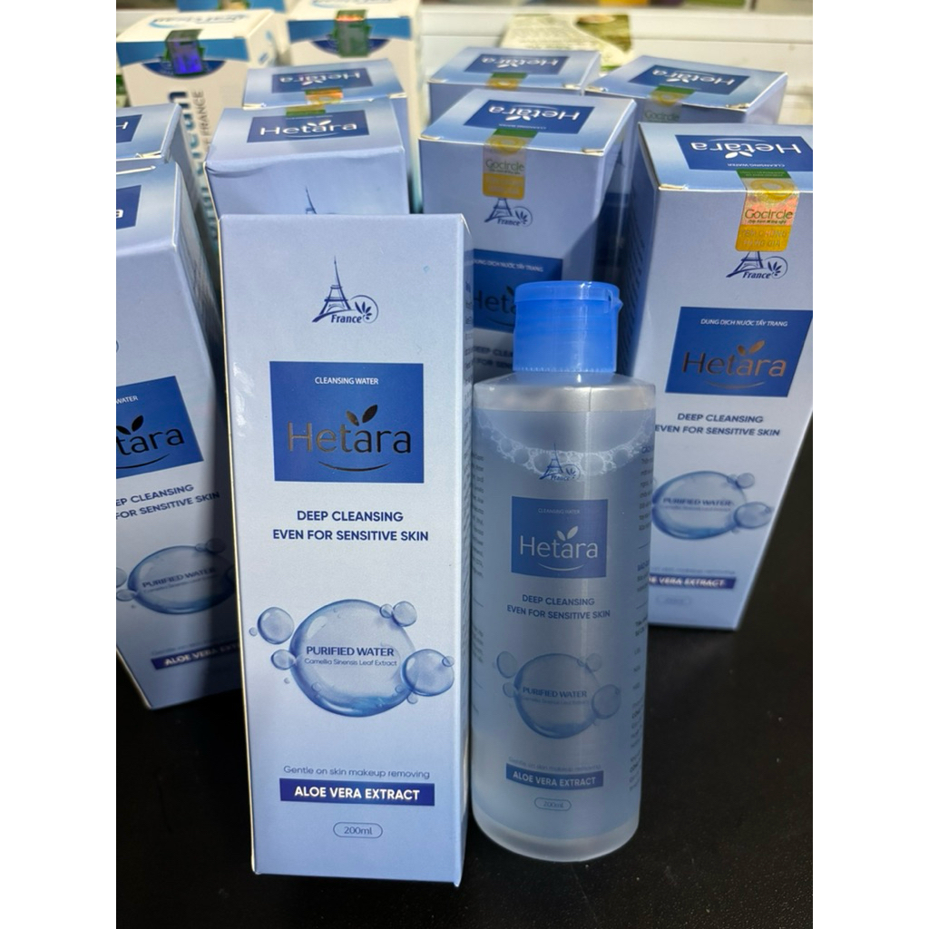 Nước tẩy trang Hetara dùng siêu thích cho da dầu, da mụn, da nhạy cảm-lọ 200ml