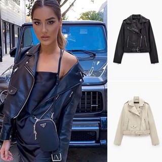 (5 MÀU) ÁO KHOÁC DA ZRA XUẤT DƯ TUỒN BIKER JACKET NỮ - 3046/043