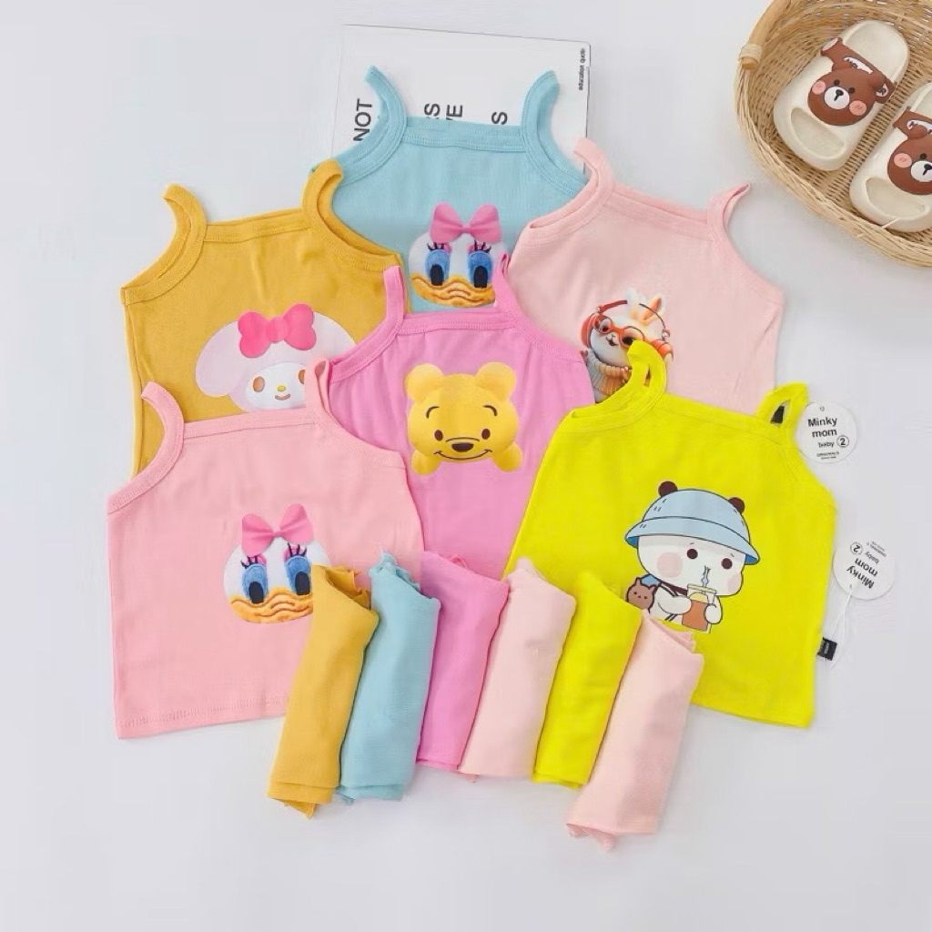 Combo 100k/3bộ 2 dây in hình dễ thương cho bé gái