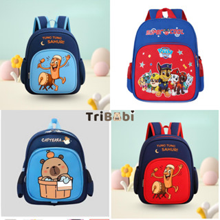 Balo cho bé trai, bé gái, balo siêu nhân, người nhện, caption, peppa cho bé từ 1-4 tuổi đi học,đi chơi- D10