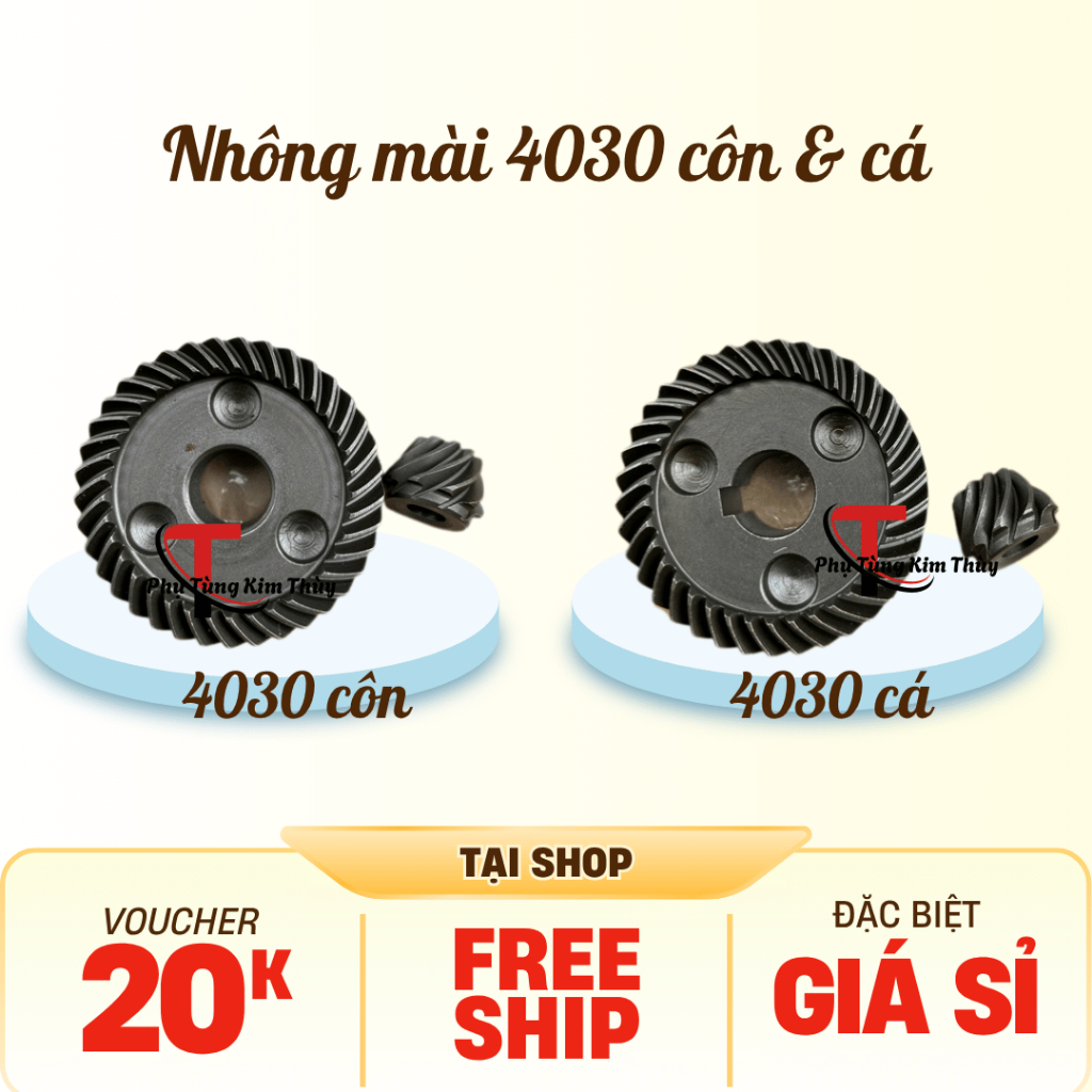 Bánh răng, nhông máy mài Makita GA4030/ ACZ 4030 Côn và cá