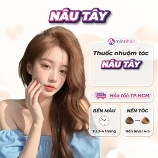 Thuốc nhuộm tóc màu NÂU TÂY - Không cần tẩy tóc - Minzihair, Minzihair HCM