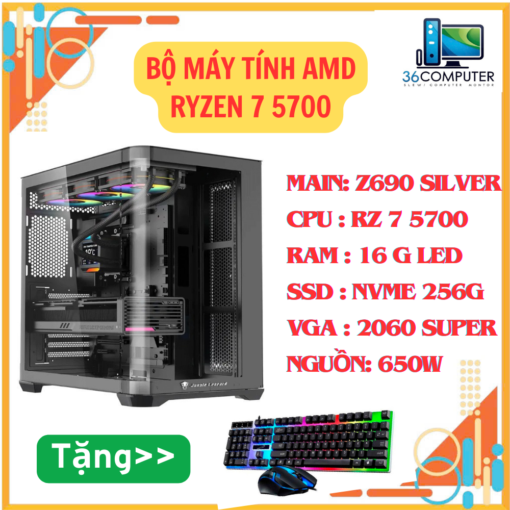 Bộ Máy Tính AMD Ryzen 7 5700 Trải Nghiệm Tốt