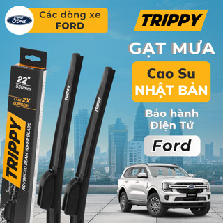 Cặp Gạt mưa ô tô FORD - Lưỡi gạt Nhật Bản nhập khẩu - Chính hãng TRIPPY - Bảo hành điện tử - Gạt mưa FORD