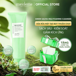 Sữa Rửa Mặt Tạo Bọt Nhẹ MEIDEME Green Salvia 180ml