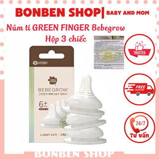  Núm ti BEBEGROW GREEN FINGER chính hãng Hộp 2 chiếc - 3 chiếc tiện lợi 