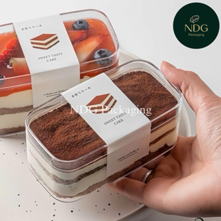  Set 5 Cốc Nhựa Mica 280ml Đựng Bánh Mousse Tiramisu Cookie Panna Cotta Rau câu  JL001  