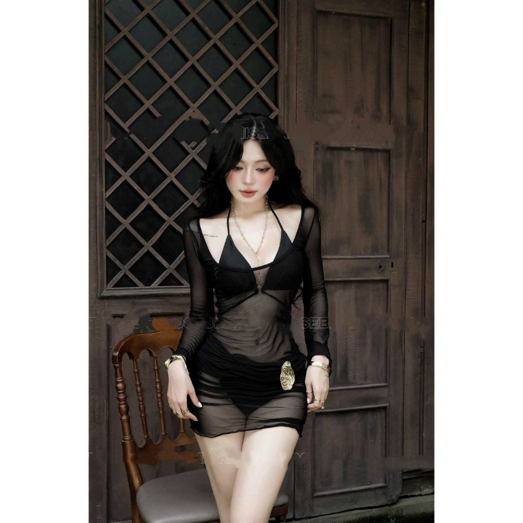 [ BKN 994 ] Bikini đồ bơi đi biển set ba món xuyên thấu QUYẾN RŨ đính khoen sang trọng HÀ BIKINI | BigBuy360 - bigbuy360.vn