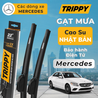 Cặp Gạt mưa ô tô MERCEDES - Lưỡi gạt Nhật Bản nhập khẩu - Chính hãng TRIPPY - Bảo hành điện tử - Gạt mưa Mercedes