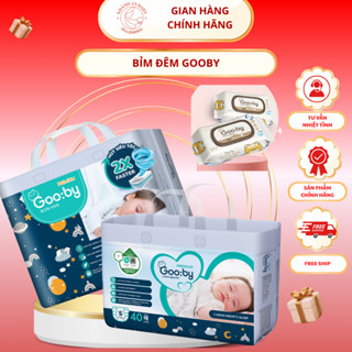   1 BỊCH TẶNG QUÀ Bỉm cho bé GOOBY ĐÊM  i'mama Tã trẻ em  dán quần ĐỦ SIZE NB S M M L XL XXL XXXL 