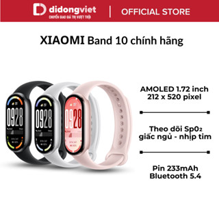  Đồng hồ thông minh Xiaomi Band 10 Chính hãng - AMOLED 1.72" - Theo dõi Nhịp tim SpO2 Giấc ngủ 