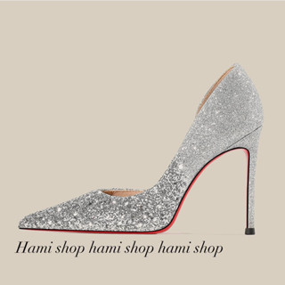  Giày cao gót BALl HỞ EO KIM TUYẾN ĐẾ ĐỎ mũi nhọn gót cao 9cm dành chi nàng đi tiệc đây ạ 