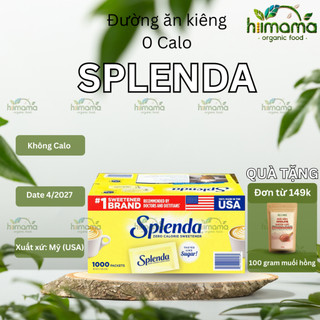   Dùng thử  Đường ăn kiêng 1gói Splenda - Stevia - Sweet and low Mỹ 0 calo dành cho người tiểu đường 