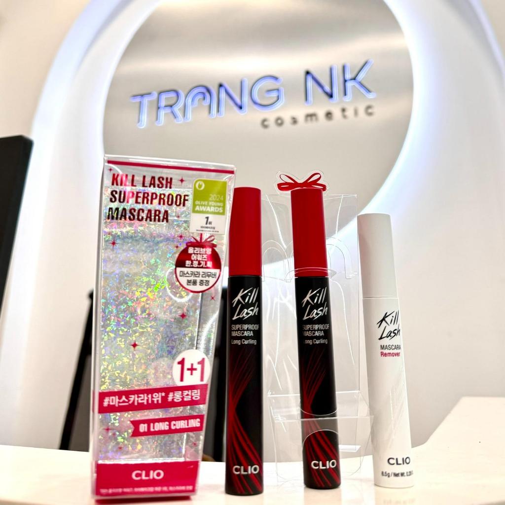 Set Chuốt Mi Clio <2 Mascara + 1 Tẩy Trang Mascara>