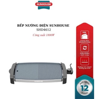 Bếp nướng điện SUNHOUSE SHD4612, Công suất 1800w, Bề mặt chống dính cao cấp