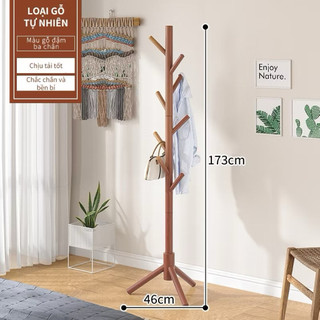 CÂY TREO QUẦN ÁO GỖ 8 NHÁNH