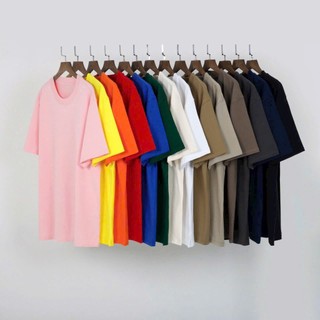 [ÁO OVERSIZE TRƠN] Áo Thun Trơn Oversize Unisex Basic Tee Áo Phông Tay Lỡ Form Rộng Áo Thun Trơn Nam Nữ Áo Trơn Unisex